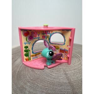 Littlest Pet Shop LPS Flower Shop Pet Nook with Butterfly #355 Display and Play